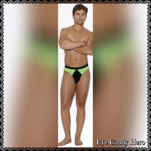 🆕💚Neon Green Men's Micro Mini Thong - Picture 2 of 5